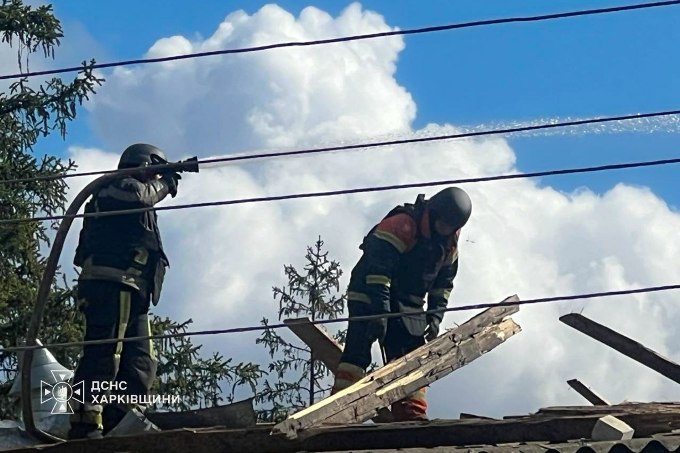 Новини Харкова: пожежа у Чугуєві після ракетного удару